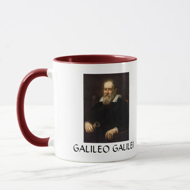 Taza de café del retrato de Galileo Galilei (Izquierda)