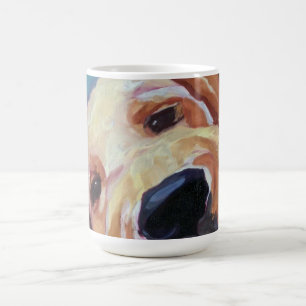 Taza de café del retrato del mascota del perrito