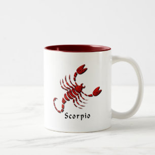 Taza de café del Rótulo del escorpión