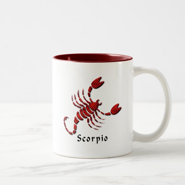 Taza de café del Rótulo del escorpión (Derecha)