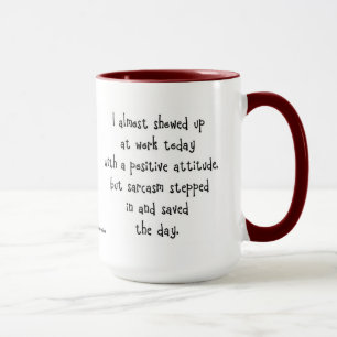 Taza de café del sarcasmo