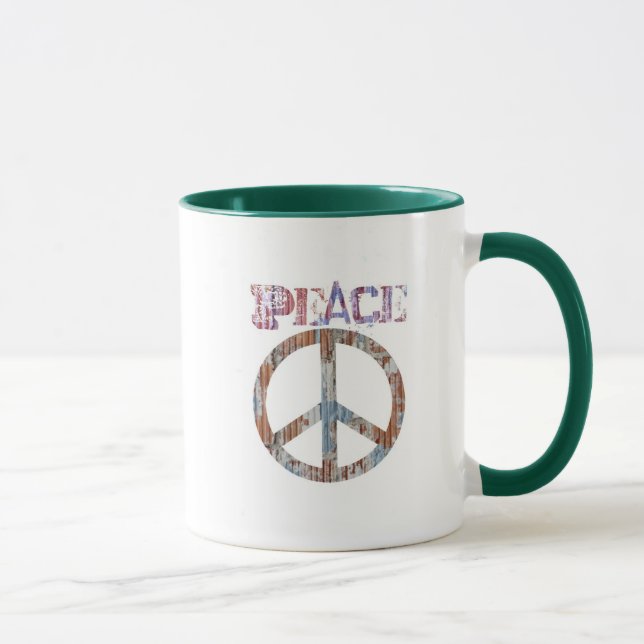 Taza de café del signo de la paz (Derecha)