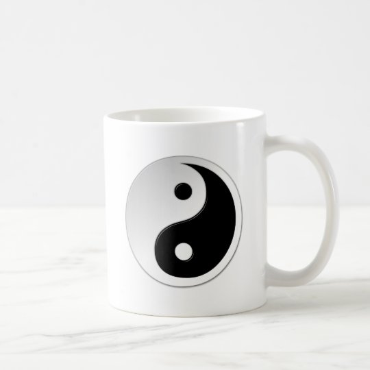 Taza de café del símbolo de Yin Yang