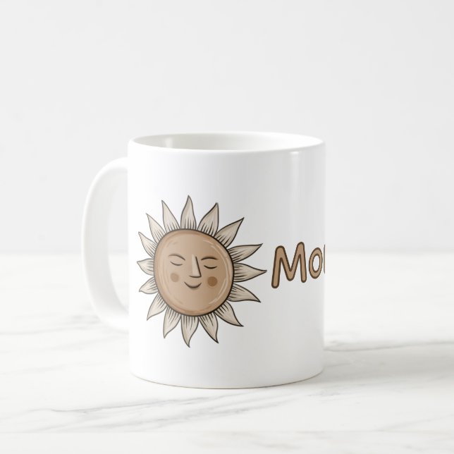 Taza de café del sol de la mañana (Anverso izquierdo)