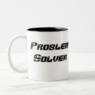 taza de café del solucionador de problemas