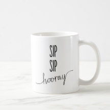 Taza de café del sorbo del sorbo hooray