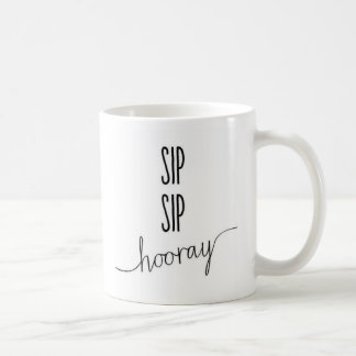 Taza de café del sorbo del sorbo hooray
