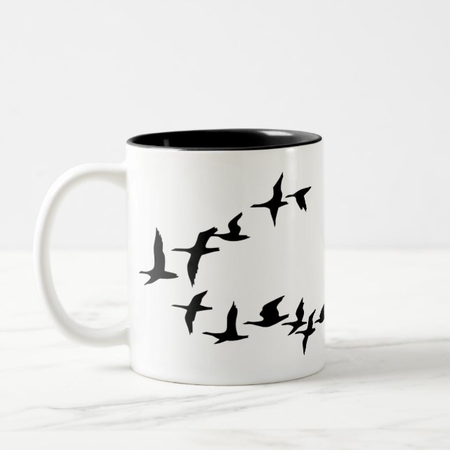 Taza de café del sur de los gansos del vuelo (Izquierda)