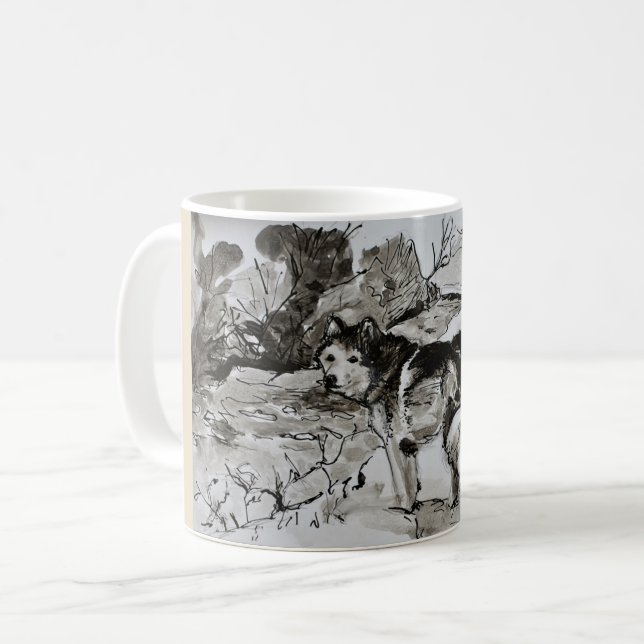 Taza de café del té del amante del perro, taza (Anverso izquierdo)