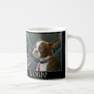 taza de café del terrier de Boston