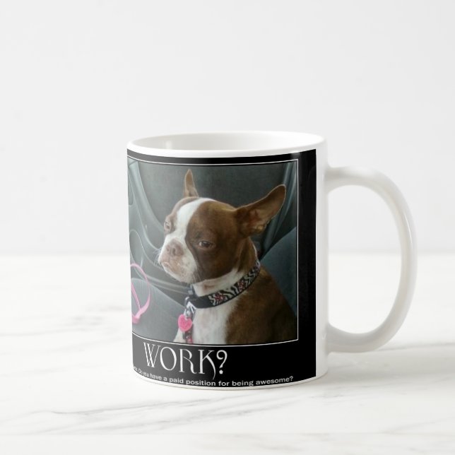taza de café del terrier de Boston (Derecha)