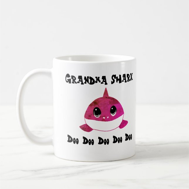Taza de café del tiburón de la abuela (Izquierda)