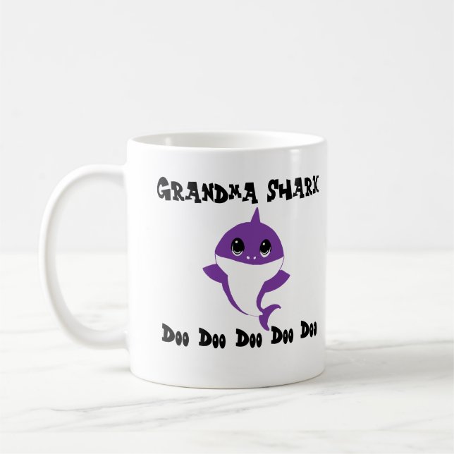 Taza de café del tiburón de la abuela (Izquierda)