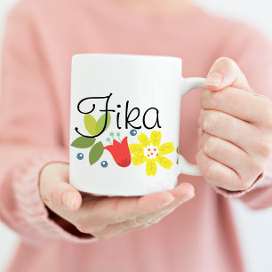Taza de café del tiempo de Fika