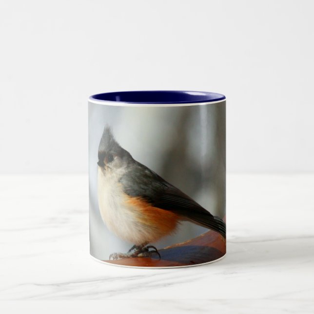 Taza de café del Titmouse copetudo (Centro)