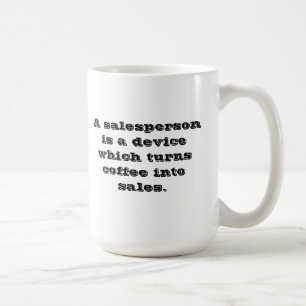 Taza de café del vendedor
