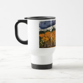 Taza de café del viaje del arte de la acuarela de