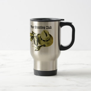 Taza de café del viaje del engranaje del tiroteo