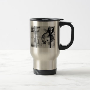 Taza de café del viaje del instalador de líneas