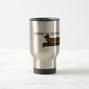Taza de café del viaje del perro del Dachshund de