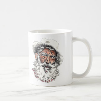 Taza de café del viejo hombre
