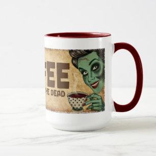 Taza de café del zombi