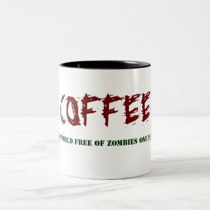 Taza de café del zombi