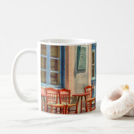 Taza De Café Delante del café griego