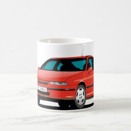 Taza De Café Delantero rojo Opel Calibra