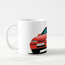 Taza De Café Delantero rojo Opel Calibra