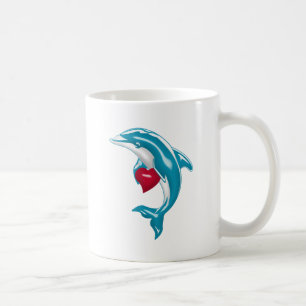 Taza De Café Delfín azul