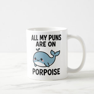 Taza De Café Delfín Divertido Chiste de Ballena Amante del Océa