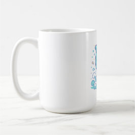 Taza De Café Delfín divertido de burbujas salpicaduras Diseño p