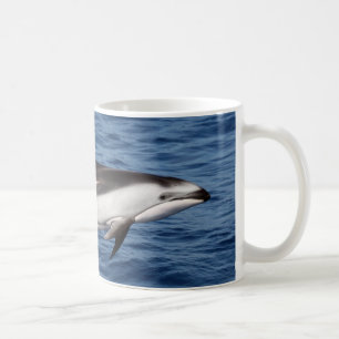 Taza De Café Delfín echado a un lado blanco pacífico 2