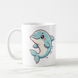 Taza De Café Delfín elegante con deslumbramiento oceánico