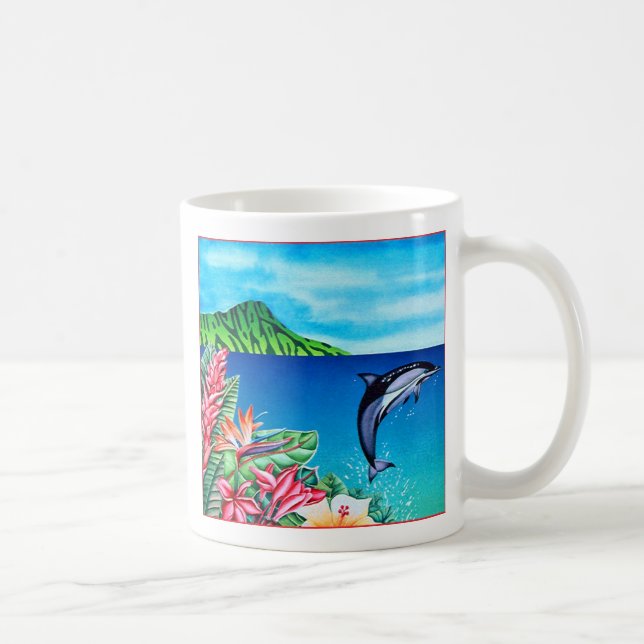 Taza De Café Delfín hawaiano (Derecha)
