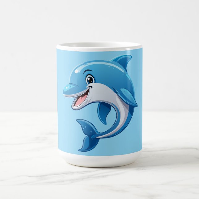 Taza De Café Delfín Juguetón (Centro)