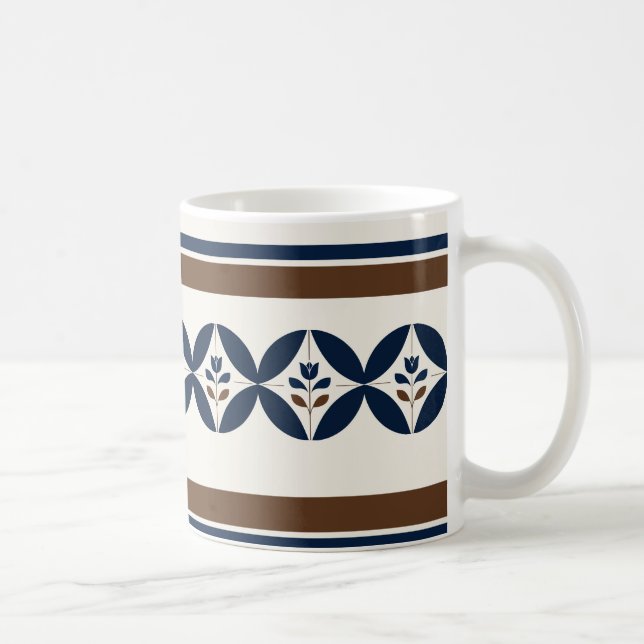 Taza De Café Delftblauw envoudig (Derecha)