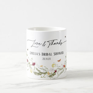 Taza De Café Delicadas flores silvestres personalizadas ducha d