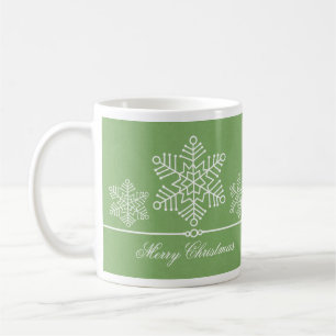 Taza De Café Delicados Navidades de copos de nieve Mug