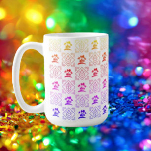 Taza De Café Delicia Botánica Arcoíris