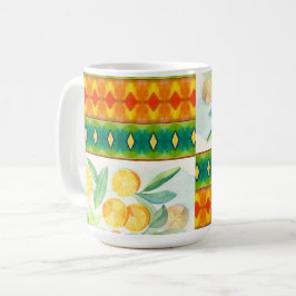 Taza De Café Delicia de cítricos mediterráneos. Naranja y Lemon