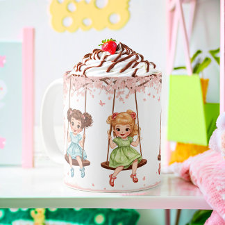 Taza De Café Delicia de las Hermanas que se Balancean