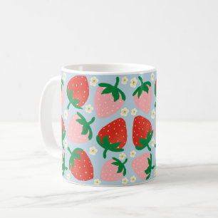 Taza De Café Delicias Dulces de Frutas Azul Pastel