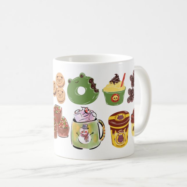 Taza De Café Deliciosa colección de postres (Anverso derecho)