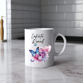 Taza De Café Deliciosa mariposa acuarela Mug