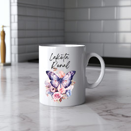 Taza De Café Deliciosa mariposa acuarela Mug