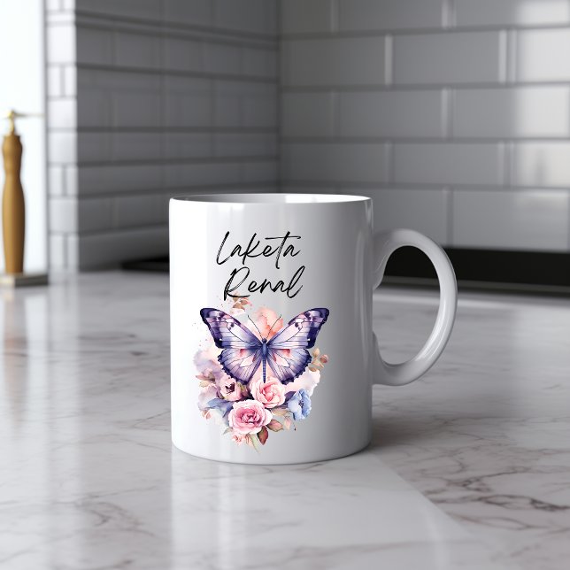 Taza De Café Deliciosa mariposa acuarela Mug (Subido por el creador)