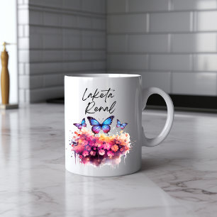 Taza De Café Deliciosa mariposa acuarela Mug