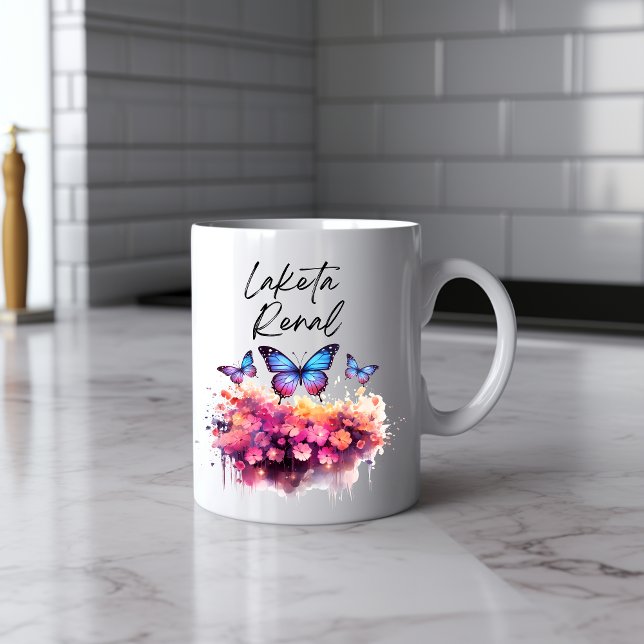 Taza De Café Deliciosa mariposa acuarela Mug (Subido por el creador)